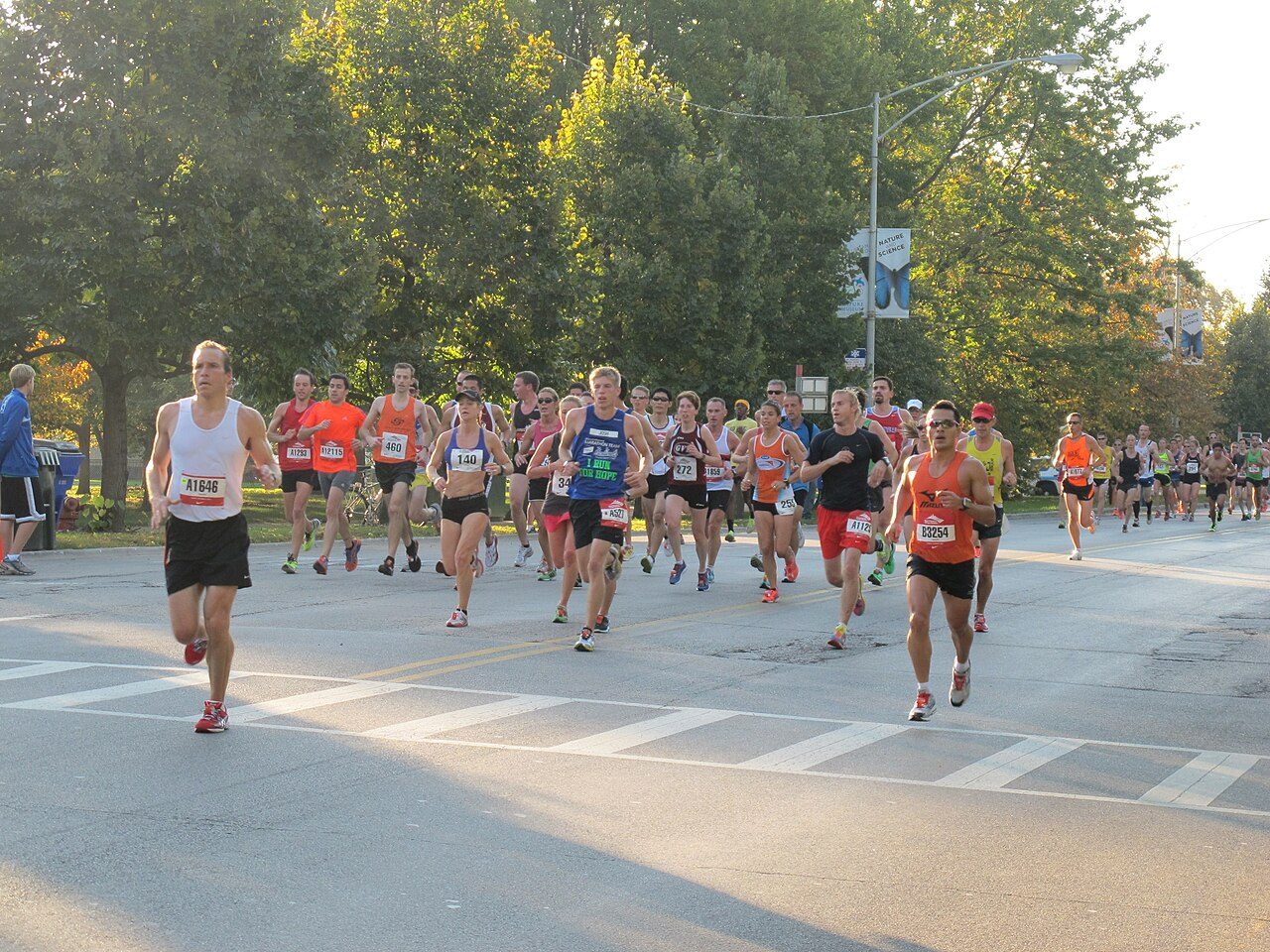Runners at the Chicago Marathon (file photo)