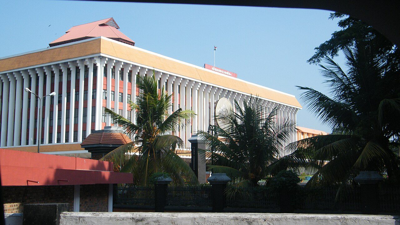 The Keralam Legislative Assembly building in Thiruvananthapuram