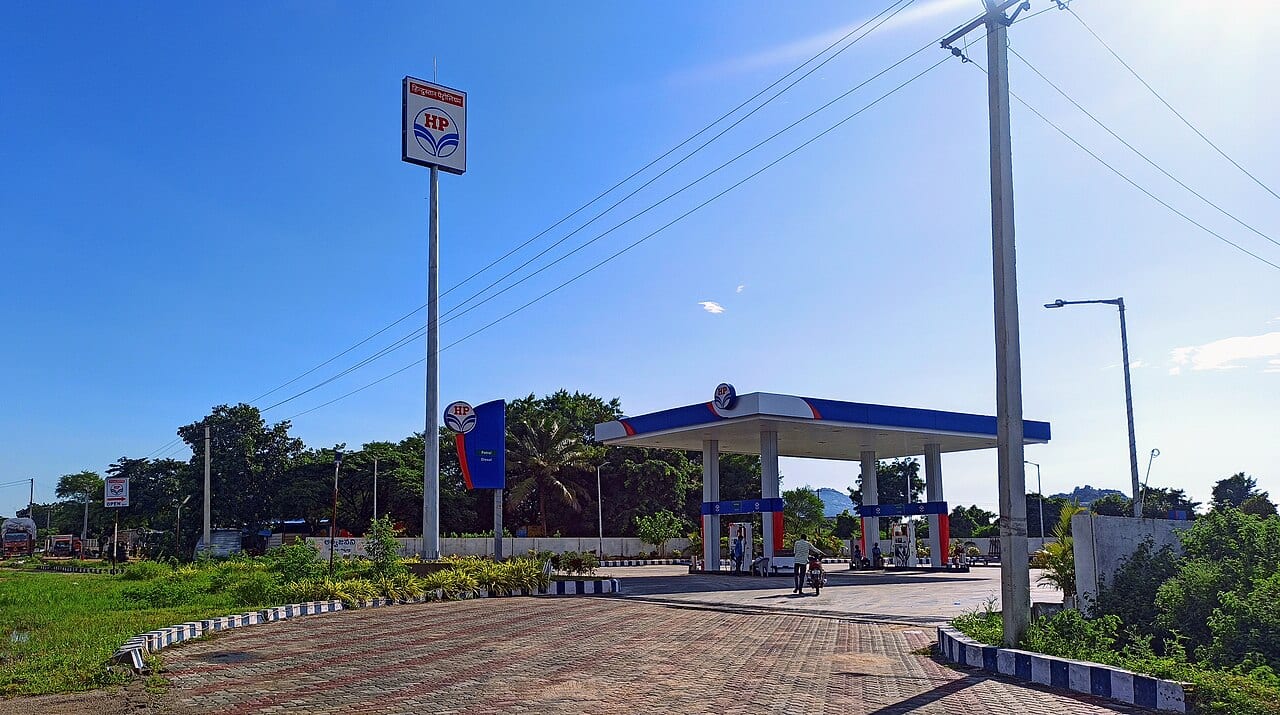 A petrol pump in Telangana