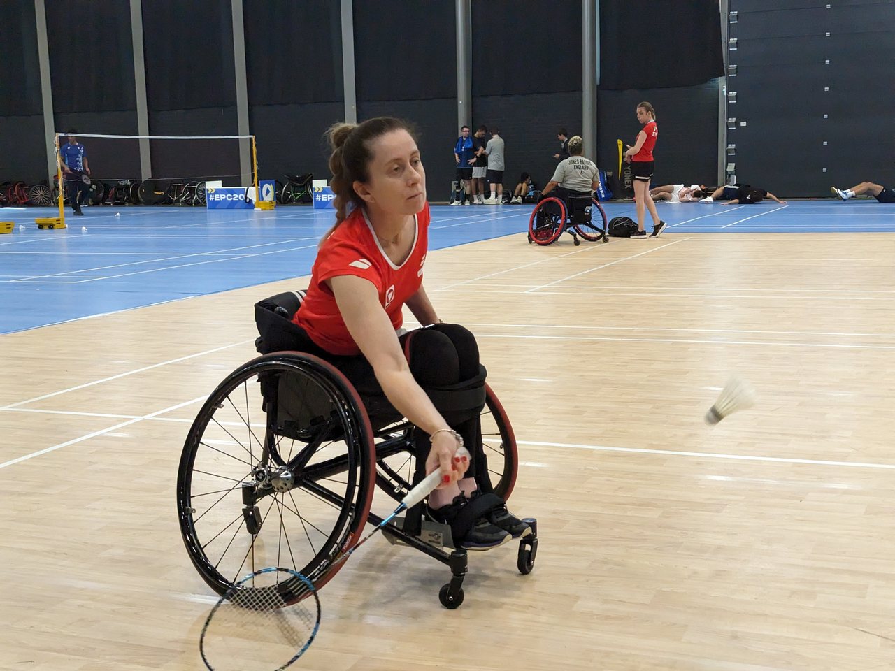 A wheelchair badminton player (file photo)