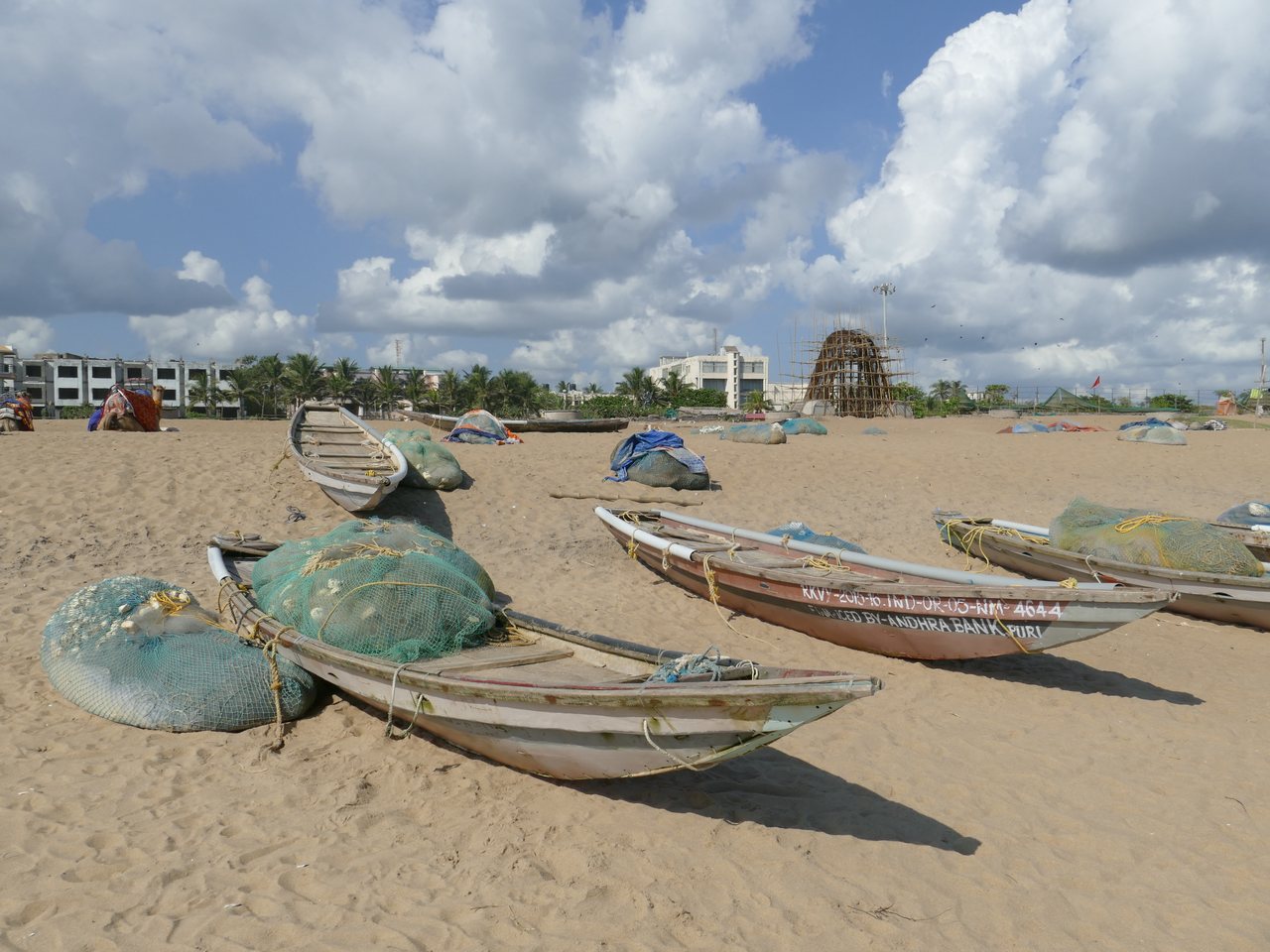 Fishing boats on the beach at Puri, Odisha (file photo)