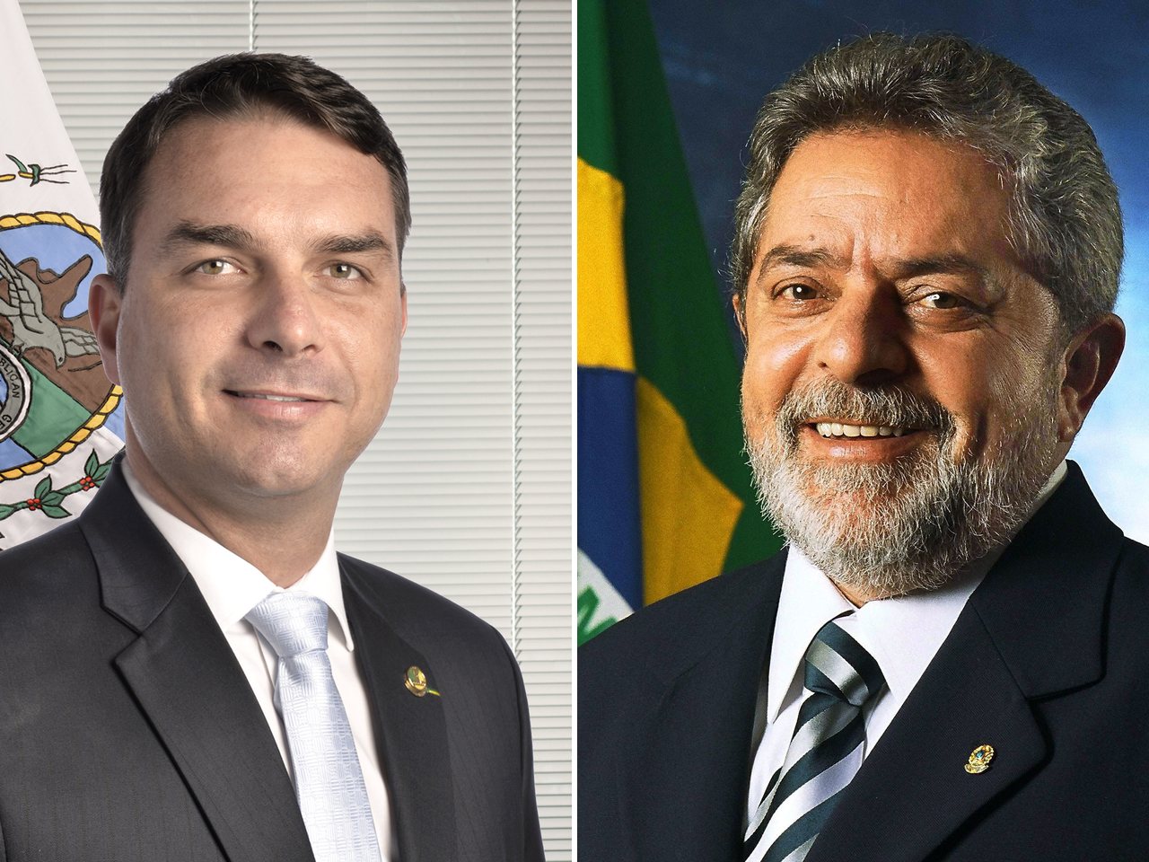 Senator Flávio Bolsonaro and President Luiz Inácio Lula da Silva (file photos)