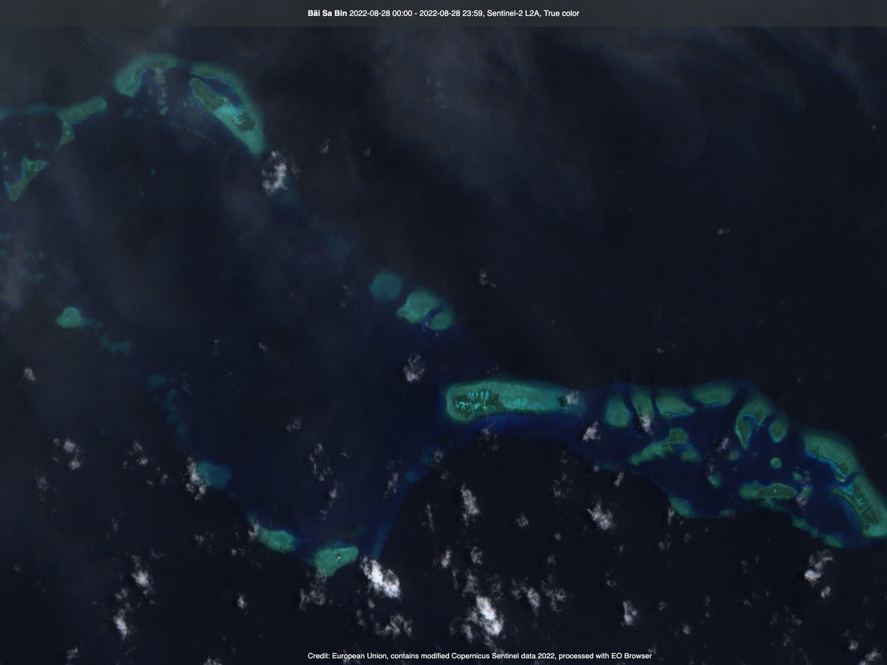 Sabina Shoal in the Spratly Islands, South China Sea (file photo)