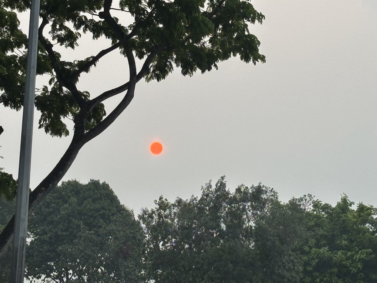 Haze over Singapore