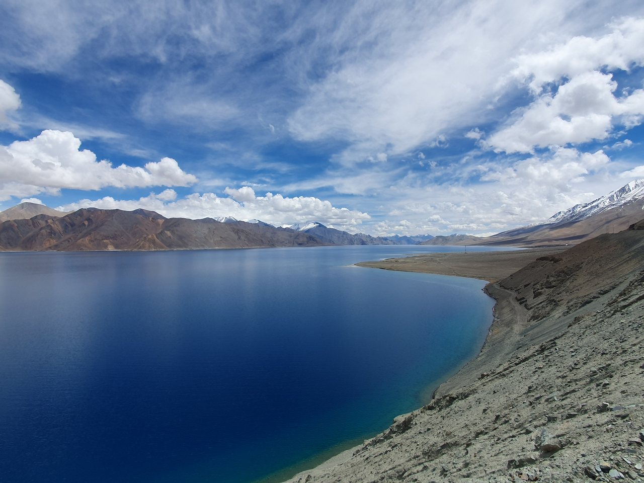 Pangong Tso lake in Ladakh