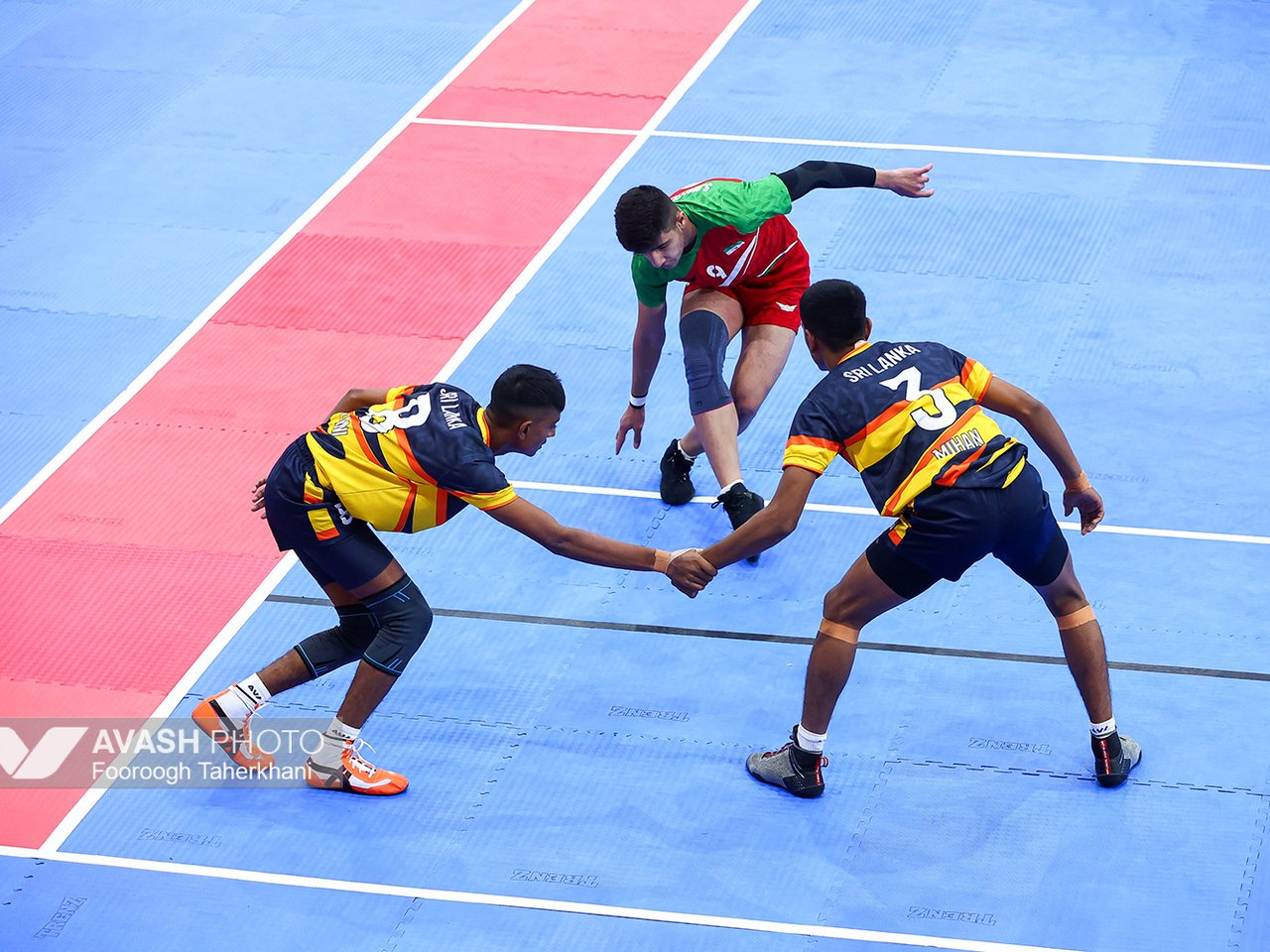 Kabaddi players during a raid (file photo)