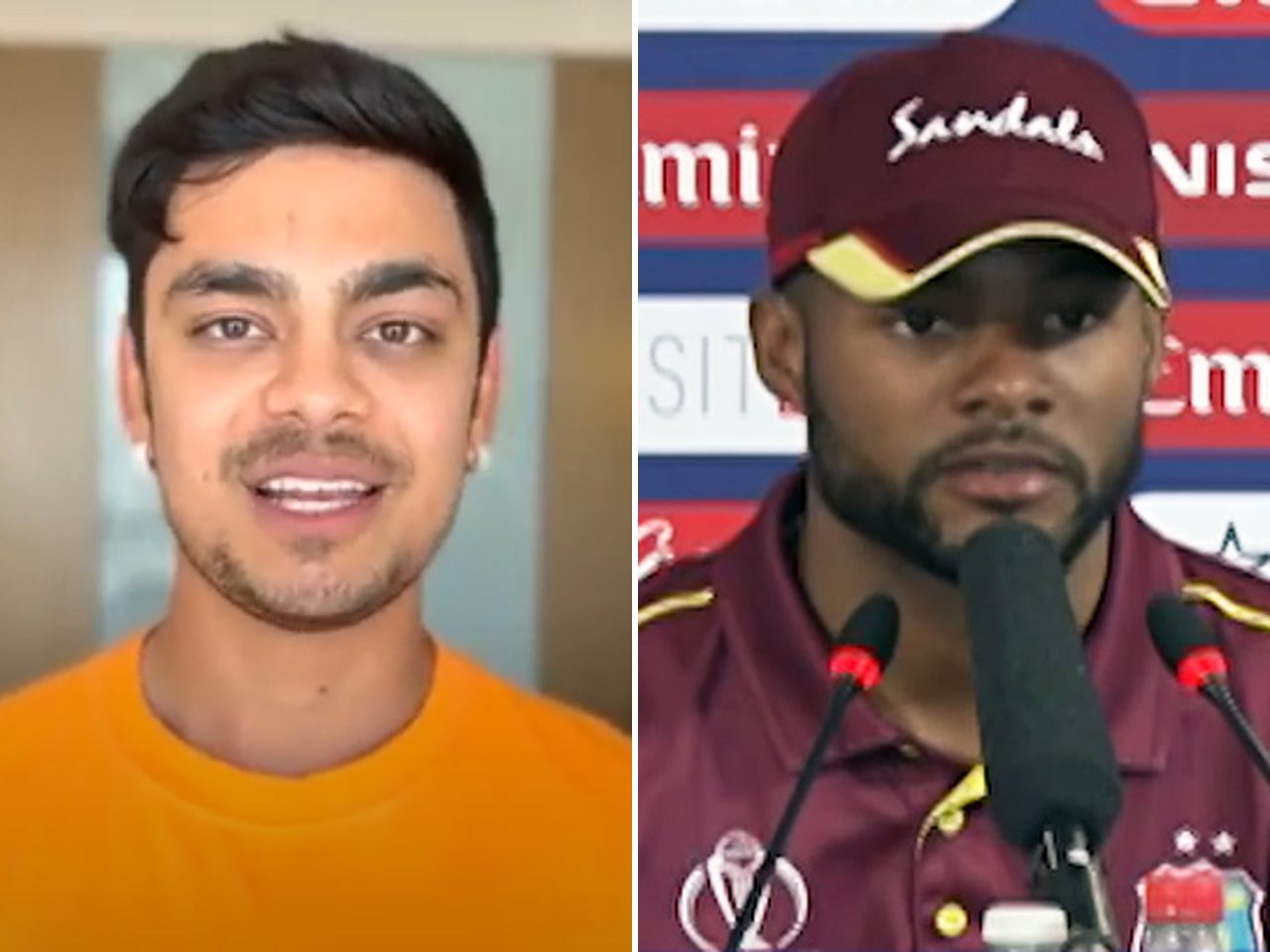 India's Ishan Kishan and West Indies captain Shai Hope (file photos)
