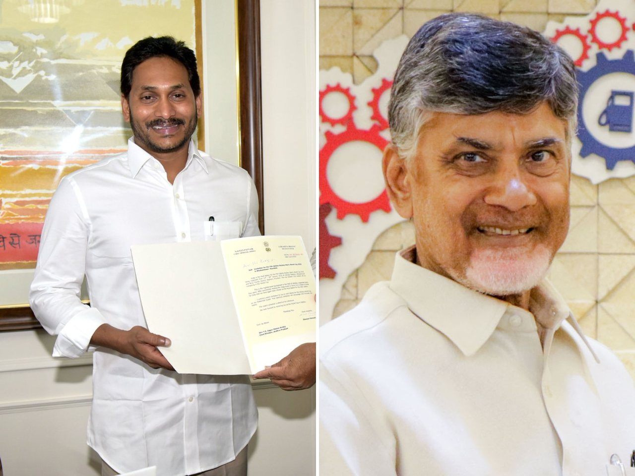 YSRCP chief Y S Jagan Mohan Reddy and Chief Minister N Chandrababu Naidu (file photo)