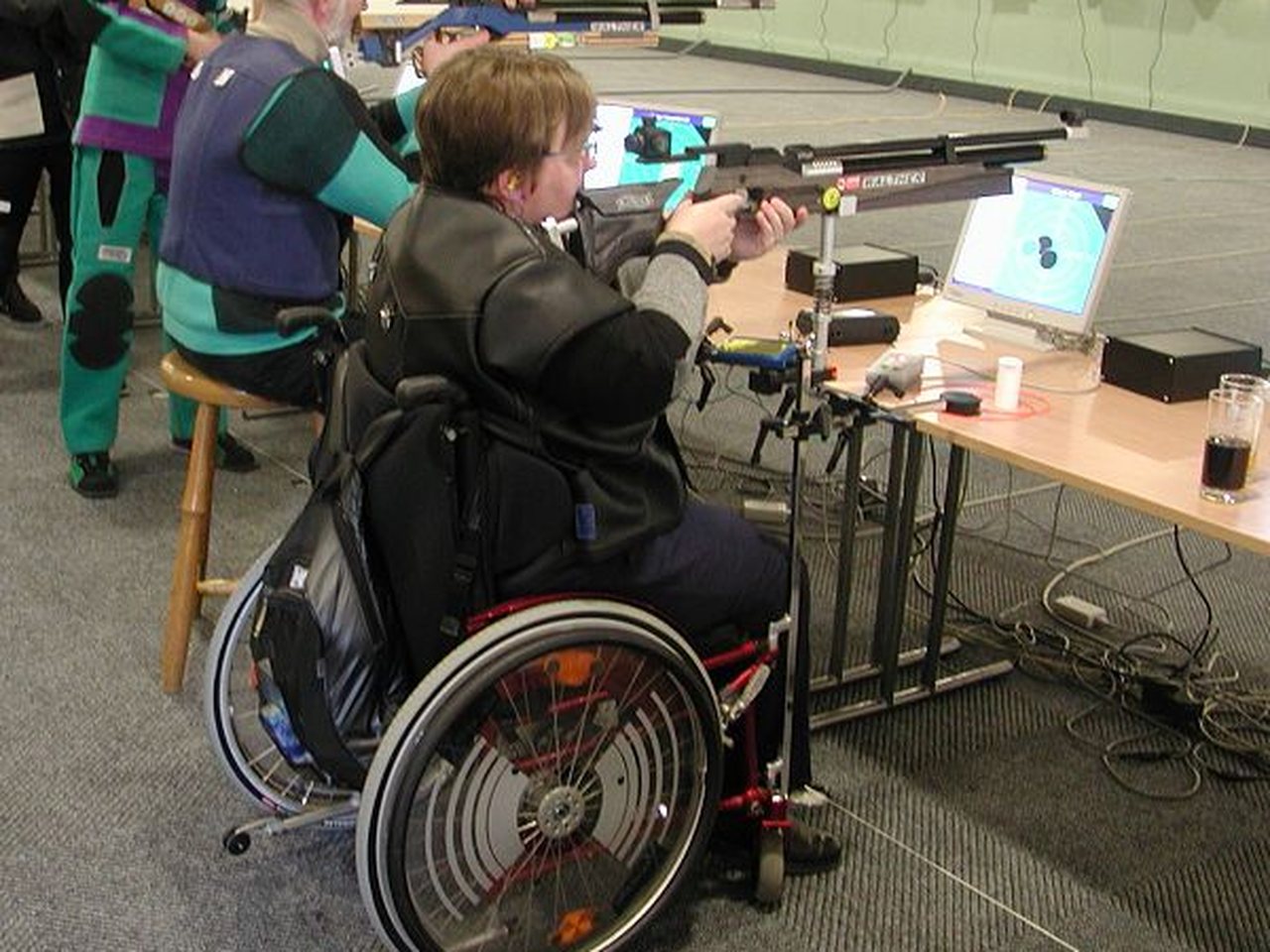 Para shooters on a rifle range (file photo)