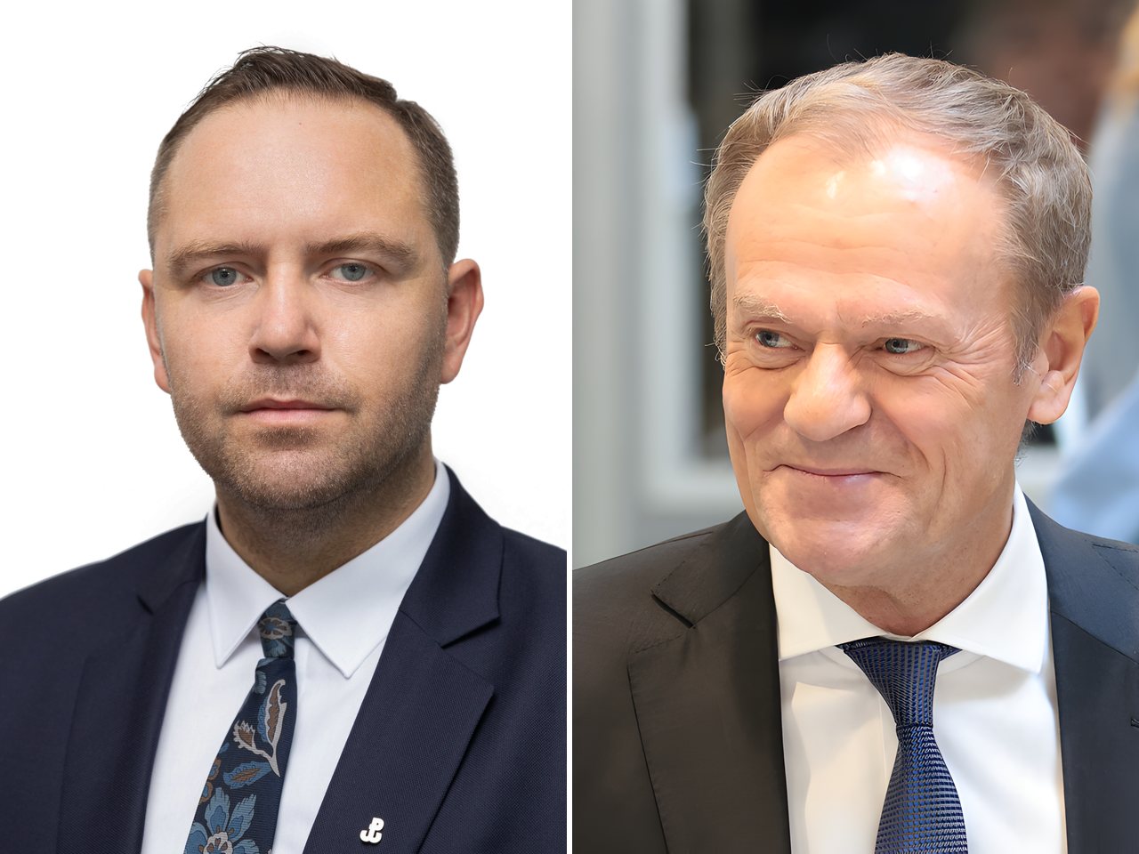 Polish President Karol Nawrocki and Prime Minister Donald Tusk (file photos)