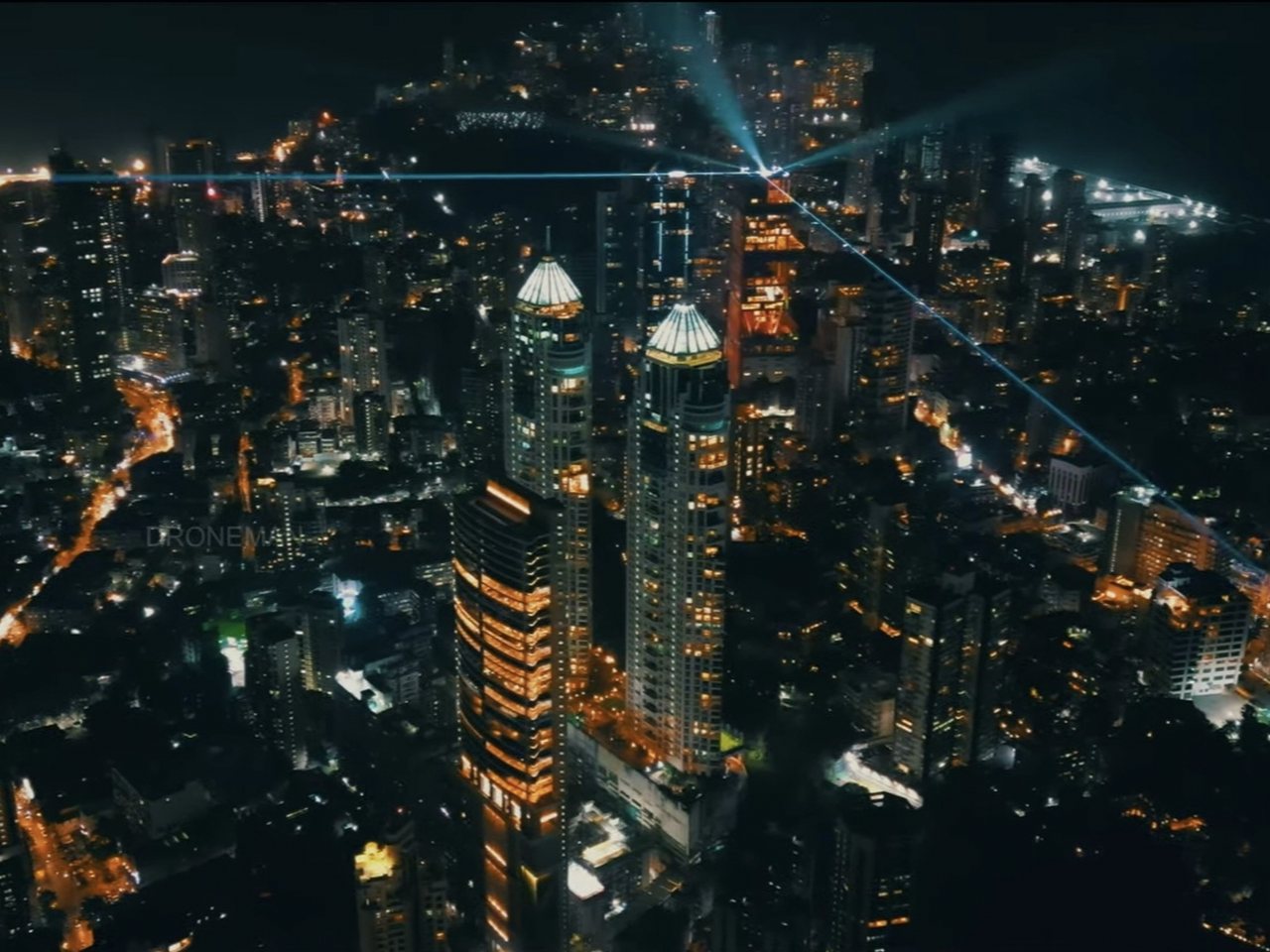 Mumbai's Lower Parel business district at night (file photo)