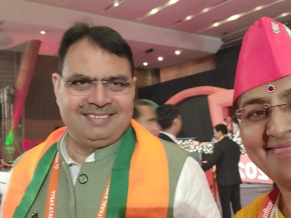 Rajasthan Chief Minister Bhajan Lal Sharma (left) (file photo)