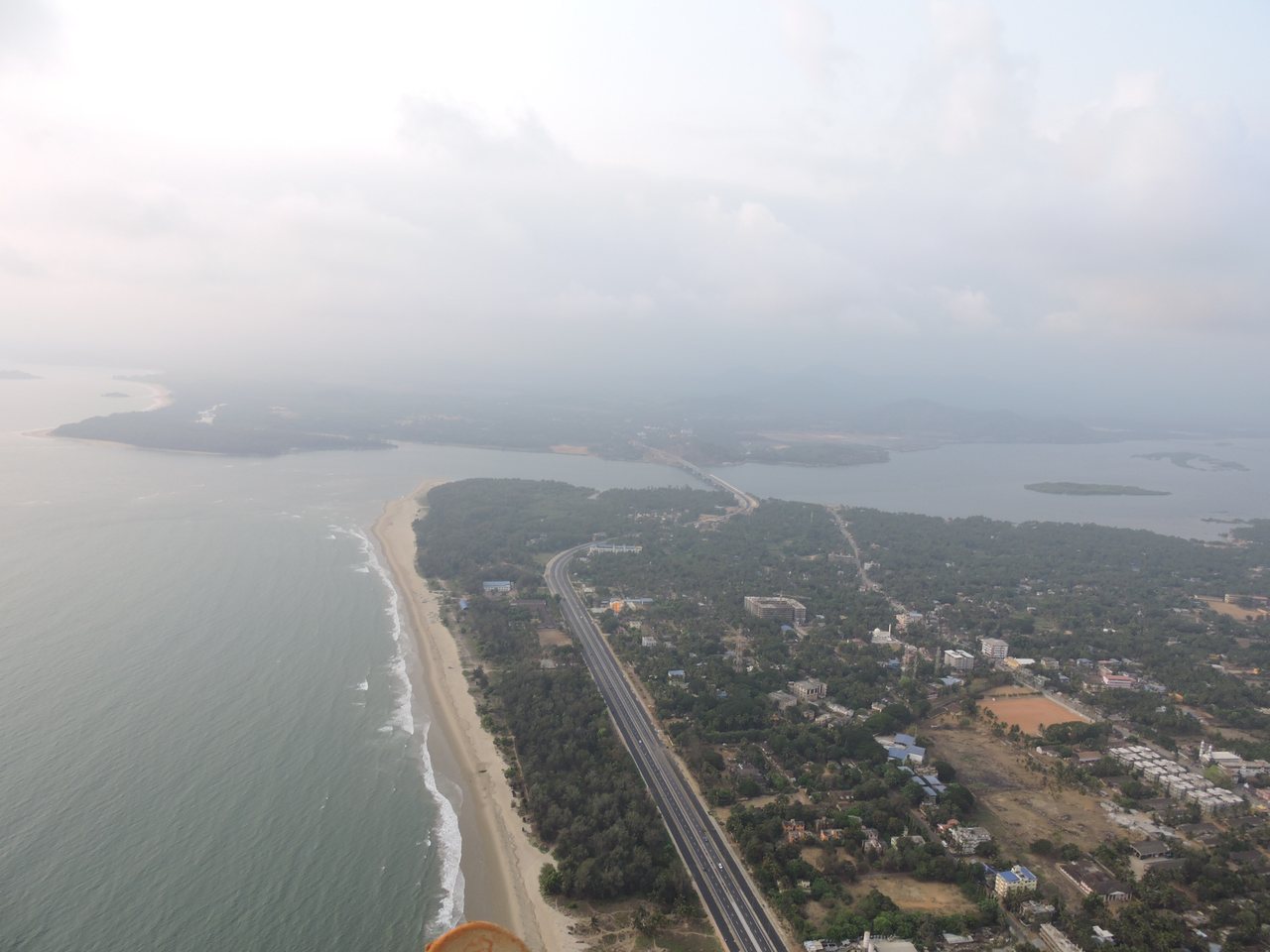 Karwar's coast where the Kali river meets the sea