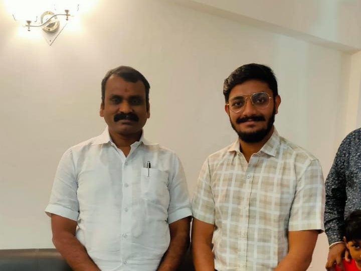 L Murugan (left) in Port Blair (file photo)