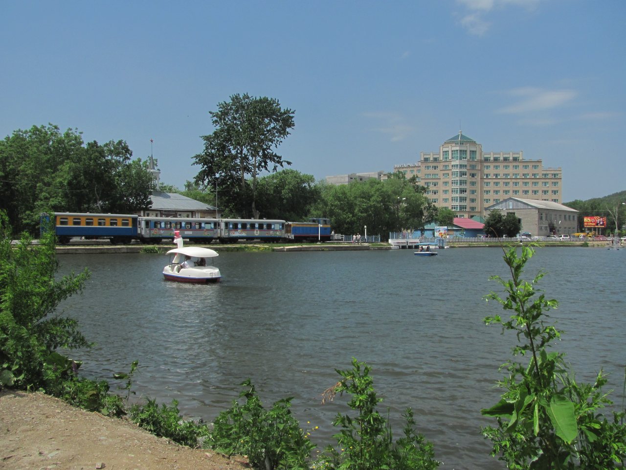 A lake in Yuzhno-Sakhalinsk, Sakhalin